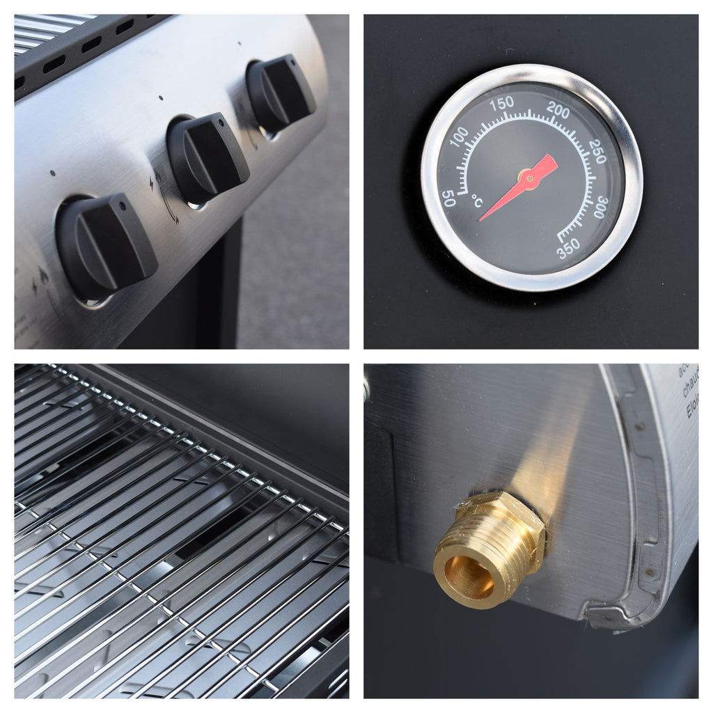 Barbecue au gaz Hawaï - 3 brûleurs 8,4 kW Butane/Propane