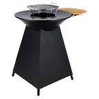REVO Vulcan - Barbecue bois et charbon de bois avec plaque en fonte émaillée