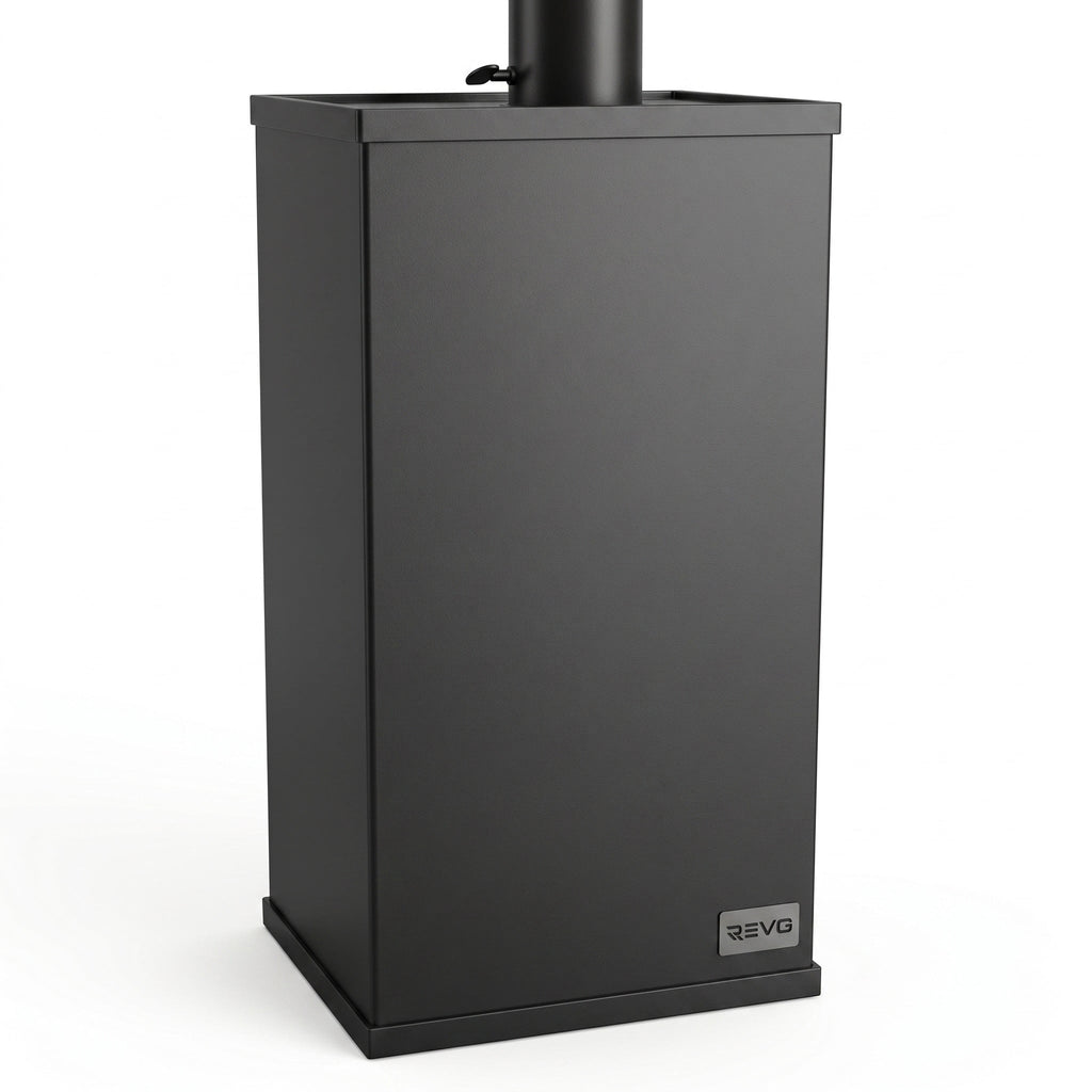 Wood stove REVO 12 kW – Integrated oven – Top outlet