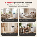 Climatiseur mobile REVO Aero 14 – 14 000 BTU – Wi-Fi – 4-en-1 – 33 m² – Classe A