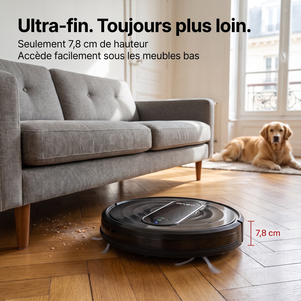 Robot aspirateur laveur REVO G20 Pro – 4 500 Pa – Autonomie jusqu’à 180 min – Contrôle par application
