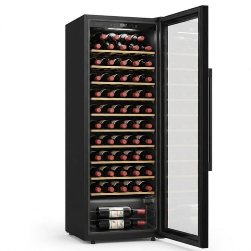 Cave à Vin REVO Cellar 58 – 58 Bouteilles – Monozone 5°C à 20°C – Verre Anti-UV – 37 dB – Wi-Fi