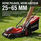Cordless Lawn Mower REVO Verde 33 – 18 V – 33 cm Cut – 5 Heights 25–65 mm – 35 L Box – Up to 300 m²