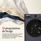 Front-Load Washing Machine REVO Nova 7 – 7 kg Washing Machine – Class A – 1200 rpm – 15 Programs & Steam.