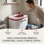 Mini Washing Machine REVO Nomad 4.5 – Portable Washing Machine 4.5 kg – Spin Dryer 3.5 kg – 2 Compartments – 1320 rpm