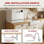 Compact Dishwasher REVO Compacta 6 – 6 Place Settings – 6 Programs – 47 dB – 30 min Quick Cycle – White