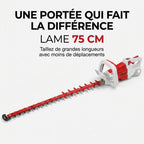 Cordes-Haie Sans Fil REVO Altis 75 – 18 V – Lame 75 cm – 3 Vitesses – 4 400 cps/min – Espacement 35 mm