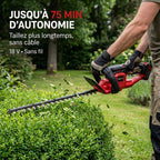 Cordless Hedge Trimmer REVO Silex 55 – 18 V – 55 cm Blade – Cuts up to 19 mm – Up to 75 min Runtime