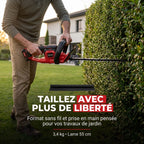 Cordless Hedge Trimmer REVO Silex 55 – 18 V – 55 cm Blade – Cuts up to 19 mm – Up to 75 min Runtime