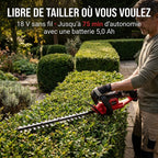 Cordless Hedge Trimmer REVO Silex 55 – 18 V – 55 cm Blade – Cuts up to 19 mm – Up to 75 min Runtime