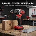 REVO Vortex 54 Cordless Drill Driver – 18 V – 54 Nm – Brushless Motor – 2 Speeds – 13 mm Chuck – Bare Tool