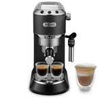 REVO Velora Espresso Machine - 15 Bar - 1350 W - Steam Nozzle - Ground Coffee & ESE Pods - 1 L Tank