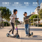 Trottinette électrique enfant REVO Spark 15 – 150 W – 3 vitesses – Jusqu'à 15 km/h – Autonomie 8 km