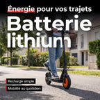 Trottinette électrique REVO Sprinty 350 – Moteur 350 W – Roues 8,5″ – Pliable – Éclairage LED