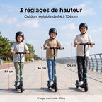 Trottinette électrique pour enfant REVO MiniRide 250 – 250 W – Jusqu’à 20 km/h – Autonomie jusqu’à 16 km – Pliable