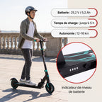 Trottinette électrique pour enfant REVO MiniRide 250 – 250 W – Jusqu’à 20 km/h – Autonomie jusqu’à 16 km – Pliable
