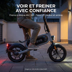 Draisienne électrique REVO Glide 14 – 350 W – Autonomie jusqu'à 15 km – Roues 14″ – Batterie amovible 36 V 5,2 Ah