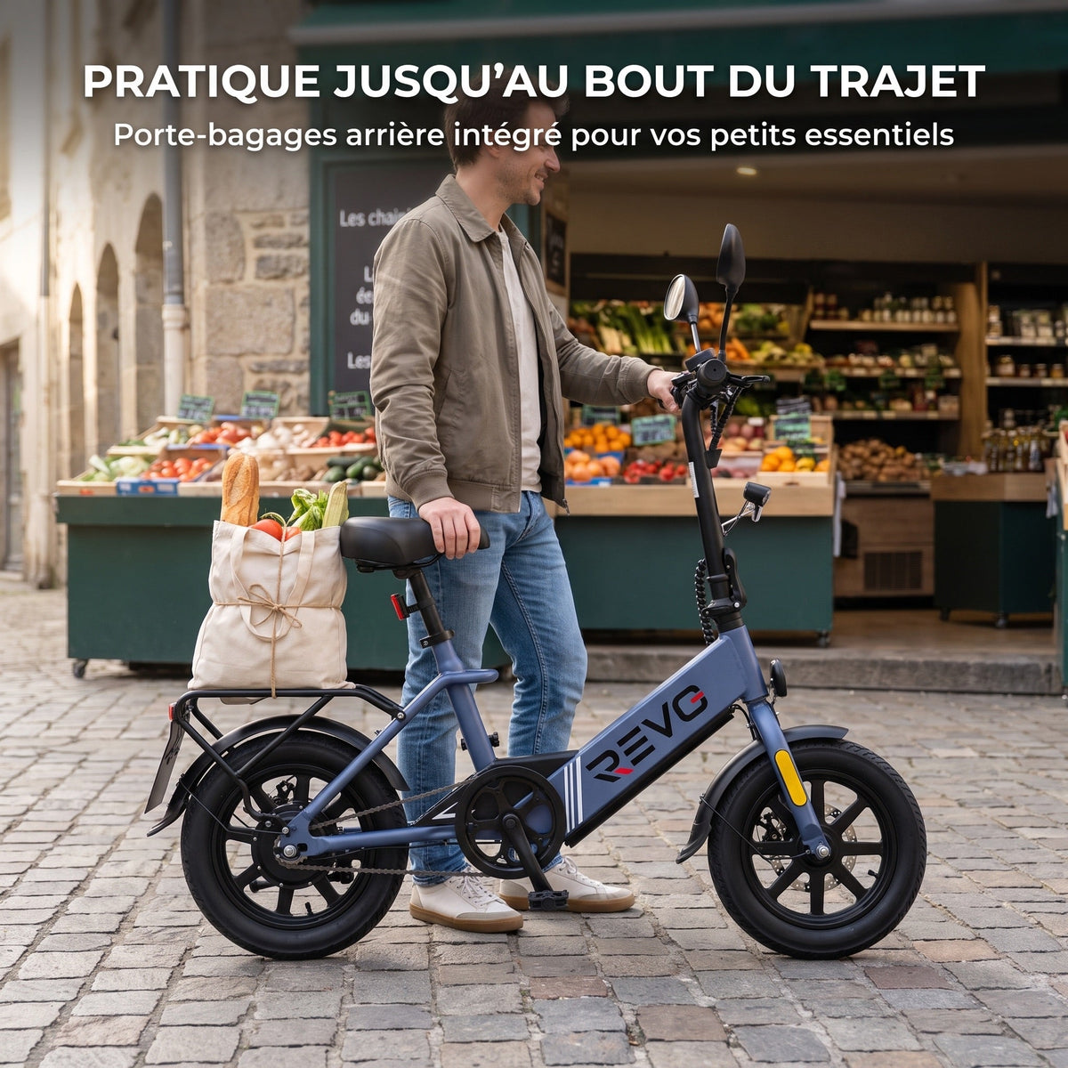 Draisienne électrique REVO Nexo 14 – Pneus 14" – Double frein à disque – Pliable – Charge 120 kg