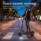 Trottinette Électrique REVO Roam 65 – 1000 W Max – Autonomie jusqu’à 65 km – Batterie 46,8 V 12,5 Ah – Pneus Tout-Terrain 10,5″ & Application