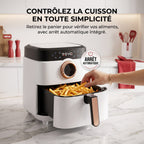 Airfryer REVO Savoris 1700 – Friteuse à air 1700 W – 8 préréglages – Écran tactile – Blanc