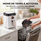 Airfryer REVO Savoris 1700 – Friteuse à air 1700 W – 8 préréglages – Écran tactile – Blanc