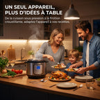 Multicuiseur et Air Fryer REVO Fusion 6 – 5,7 L – 1500 W – 11 fonctions de cuisson – Cuisson sous pression et friture à air