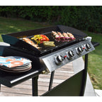 Plancha gaz REVO Valencia – 4 brûleurs 10 kW Butane/Propane avec plaque en acier émaillé